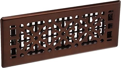 Decor Grates AGH412-RB Gothic Steel Floor Register 4x12 Inch, Bronze - Image 3