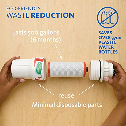 Aquasana Under Sink Water Filter System - Reduces PFAS, Lead, & Chlorine in Drinking Water - Under Counter Claryum Filtration for Kitchen - 2-Stage - Chrome Faucet - AQ-5200.56 - Image 6