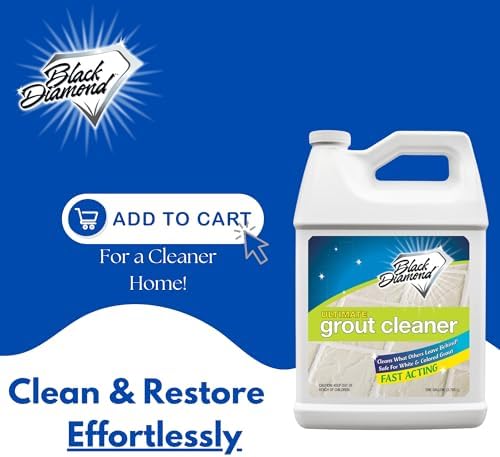 Black Diamond Ultimate Grout Cleaner: Best Cleaner for Tile, Ceramic, Porcelain, Marble Acid-Free Safe Deep Cleaner & Stain Remover for Even The Dirtiest Grout (1-Gallon) - Image 6