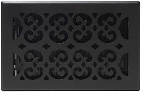 Decor Grates STH610 Classic Collection Floor Register, 6x10 Inches, Textured Black - Image 2