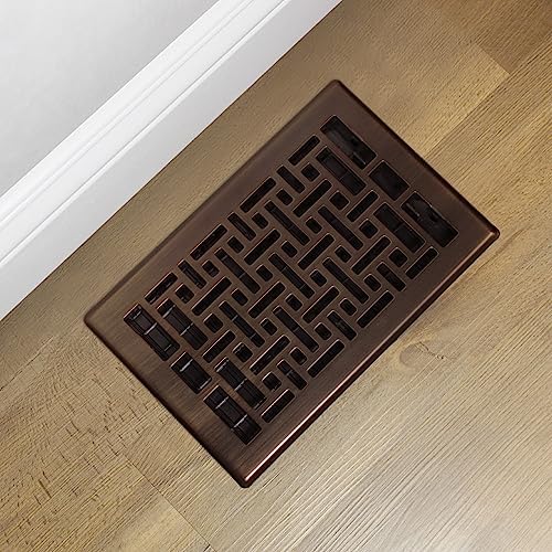 Decor Grates AJH610-RB Oriental Floor Register, 6 x 10 Inches, Rubbed Bronze Finish - Image 10