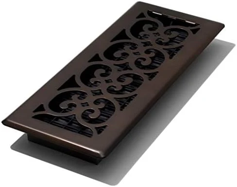 Decor Grates SPH412-RB Floor Register, 4x12, Rubbed Bronze Finish