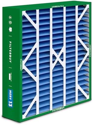Filterbuy 20x25x6 Air Filter MERV 13 Optimal Defense (2-Pack), Pleated HVAC AC Furnace Air Filters for Aprilaire Space-Gard 201/2200 / 2250 & Lennox (Actual Size: 19.75 x 24.25 x 6.00 Inches) - Image 8