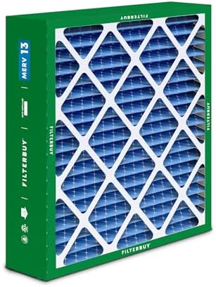 Filterbuy 20x25x6 Air Filter MERV 13 Optimal Defense (2-Pack), Pleated HVAC AC Furnace Air Filters for Aprilaire Space-Gard 201/2200 / 2250 & Lennox (Actual Size: 19.75 x 24.25 x 6.00 Inches) - Image 9