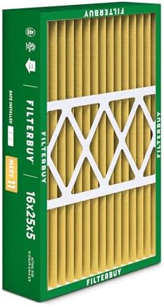 Filterbuy 16x25x5 Air Filter MERV 11 Allergen Defense (2-Pack), Pleated HVAC AC Furnace Air Filters for Honeywell FC100A1029, Lennox X6670, Carrier, & More (Actual Size: 15.75 x 24.75 x 4.38 Inches) - Image 8