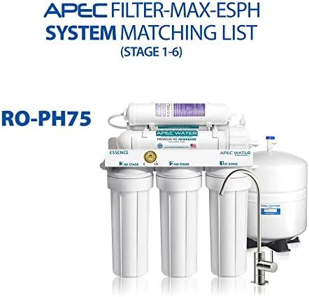 APEC Water Systems FILTER-MAX-ESPH 75 GPD Complete Replacement Filter Set for ESSENCE Series Alkaline Reverse Osmosis Water Filter System - Image 9