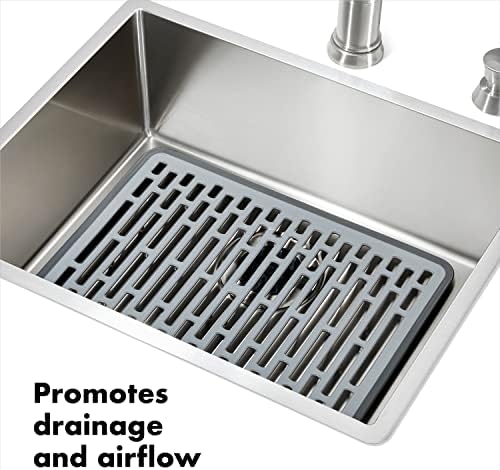 OXO Good Grips Silicone Sink Mat - Large,Silver - Image 5