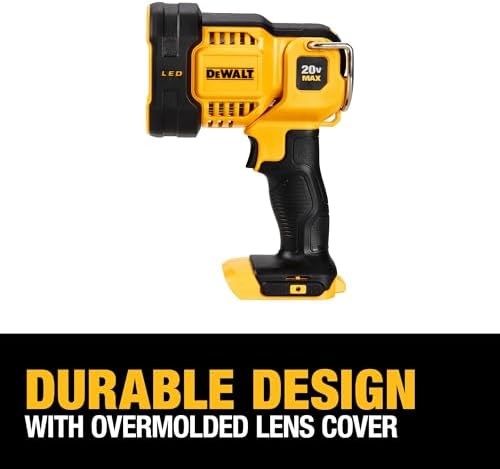 DEWALT 20V MAX LED Work Light, Handheld Spotlight with 508 Yard Distance, Pivoting Head, 1500 Lumens, Cordless, Battery Not Included (DCL043) - Image 4