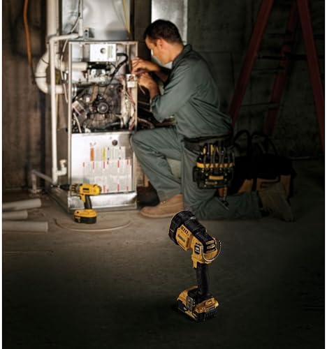 DEWALT 20V MAX LED Work Light, Handheld Spotlight with 508 Yard Distance, Pivoting Head, 1500 Lumens, Cordless, Battery Not Included (DCL043) - Image 8