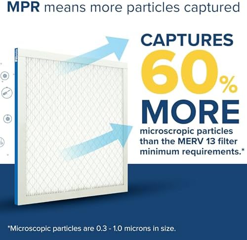 Filtrete 12x24x1 AC Furnace Air Filter, MERV 13, MPR 1900, Premium Allergen, Bacteria & Virus Filter, 3-Month Pleated 1-Inch Electrostatic Air Cleaning Filter, 2-Pack (Actual Size 11.69x23.69x0.78 in) - Image 4