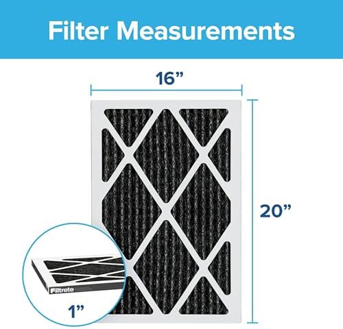 Filtrete 16x20x1 Air Filter, MPR 1200, MERV 11, Allergen Defense Odor Reduction 3-Month Pleated 1-Inch Air Filters, Pack of 2 - Image 2