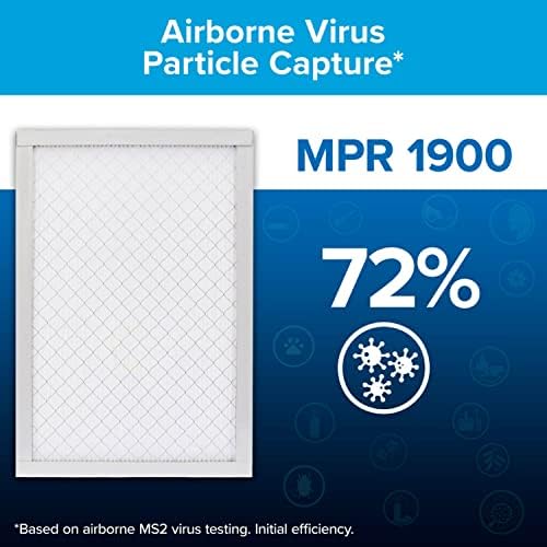 Filtrete 14x30x1 AC Furnace Air Filter, MERV 13, MPR 1900, Premium Allergen, Bacteria & Virus Filter, 3-Month Pleated 1-Inch Electrostatic Air Cleaning Filter, 2-Pack (Actual Size 13.81x29.81x0.78 in) - Image 10