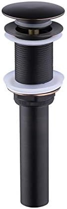 KES Bathroom Sink Drain Without Overflow Vessel Sink Lavatory Vanity Pop Up Drain Stopper Oil Rubbed Bronze Finish, All Metal Rustproof Brass and 304 Stainless Steel, S2008D-ORB - Image 8