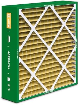 Filterbuy 24x25x5 Air Filter MERV 11 Allergen Defense (2-Pack), Pleated HVAC AC Furnace Air Filters Replacement for Carrier FILXXCAR0024, Maytag, and More (Actual Size: 23.63 x 24.69 x 4.25 Inches) - Image 9
