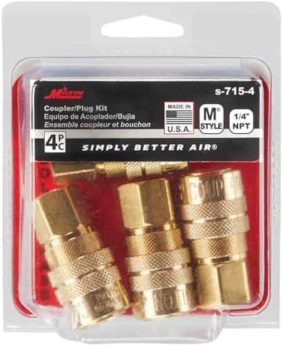Milton S-715-4 1/4" FNPT M Style Coupler - Pack of 4 - Image 5