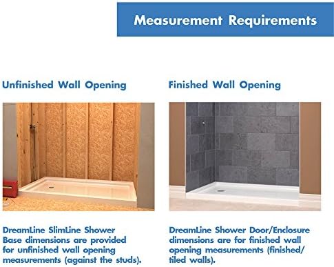 DreamLine SlimLine 32 in. D x 48 in. W x 2 3/4 in. H Center Drain Single Threshold Shower Base in White, DLT-1132480 - Image 6