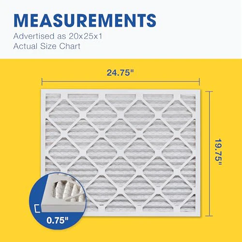 Aerostar 20x25x1 MERV 13 - 6 Count - Pleated HVAC, Furnace & Air Conditioner Filters - Removes Bacteria, Dust, Cold & Flu Germs, Lint, Mold, Pet Dander, Allergy-Causing Pollen, Smog, Smoke & Viruses - Image 5