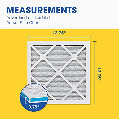 Aerostar 14x14x1 MERV 8 - 6 Count - Pleated HVAC, Furnace & Air Conditioner Filters - Removes Dust, Lint, Mold & Allergy-Causing Pollen - Image 5