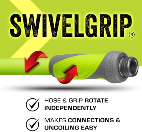 Flexzilla Garden Hose with SwivelGrip, 5/8 in. x 75 ft., Lightweight All-Weather Water Hose, Durable and Flexible, Leak-Free Connections - Image 4