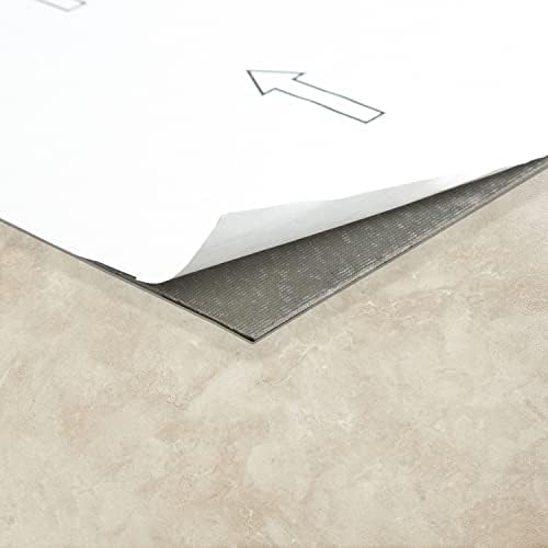 Nexus Self Adhesive 12-Inch Vinyl Floor Tiles, 20 Tiles - 12" x 12", Carrera Marble Slate Pattern - Peel & Stick, DIY Flooring for Kitchen, Dining Room, Bedrooms & Bathrooms by Achim Home Decor - Image 10