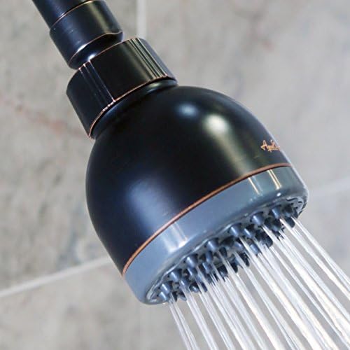 Aqua Elegante High Pressure Shower Head Bronze - Best Pressure Boosting, Wall Mount, Bathroom Showerhead For Low Flow Showers, 2.5 GPM - Oil-Rubbed Bronze - Image 6