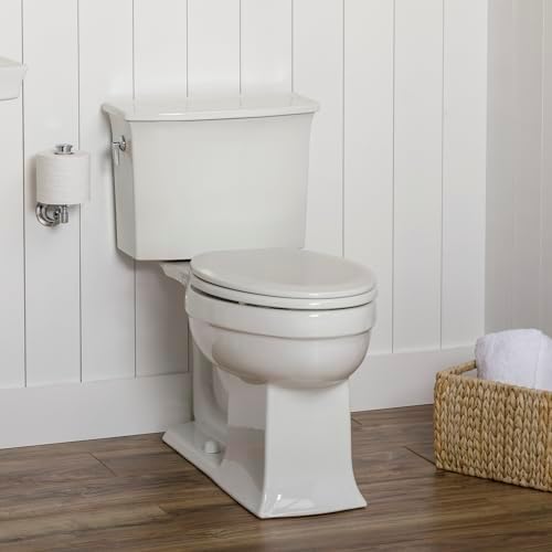 Mayfair 841EC 006 Cameron Toilet Seat Will Never Loosen and Easily Remove Durable Enameled Wood, Round, Bone - Image 3