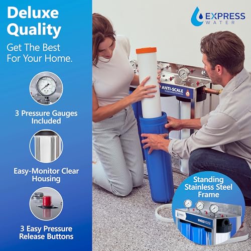 Whole Home Water Filter System| ANTI-SCALE | 3 Stage Water Purifier Whole Home, Top-Tier Anti-Scale Filter Specially Designed to Prevent Scale Build-Up, Protects Appliances, No More Descaler Solution - Image 6