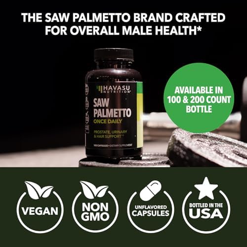Saw Palmetto for Men Prostate Health Supplement to Promote Urinary Tract Function - 500mg Per Serving - 100 Count - DHT Blocker Hair Vitamin - Vegan, Non-GMO Capsules, Over 3 Month Supply - Image 8