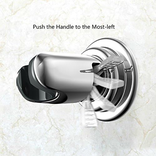 BOPai Vacuum Suction Cup Shower Head Holder, Adjustable 20 Degrees from The Wall - Chrome - Image 4