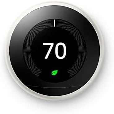 Google Nest Learning Thermostat - 3rd Gen (2015) - Programmable Smart Thermostat for Home - Works with Alexa - White - Image 2