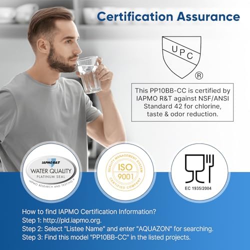 PUREPLUS 5 Micron 10" x 4.5" Whole House Sediment and Carbon Water Filter Replacement Cartridge for GE FXHTC, GXWH40L, GXWH35F, GNWH38S, Culligan RFC-BBSA, WRC25HD, PP10BB-CC, Pentek RFC-BB, 2Pack - Image 2