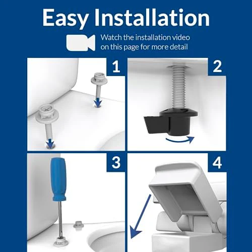 Bemis 730SLEC Slow Close Toilet Seat, Easy Clean Hinges and Durable Plastic Seat, Made in USA, Round, White - Image 7