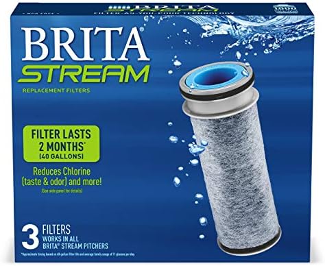 Brita Stream Pitcher Water Filter for Pitchers and Dispensers, BPA-Free, Replaces 1,800 Plastic Water Bottles a Year, Lasts Two Months or 40 Gallons, Includes 3 Filters - Image 5