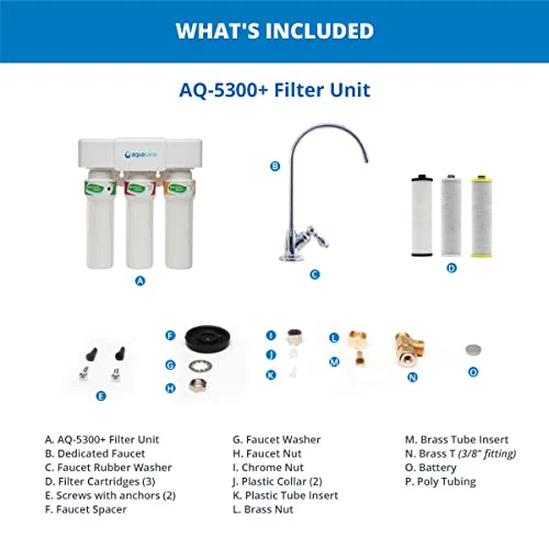 Aquasana Under Sink Water Filter System - Reduces PFAS, Lead, & Chlorine in Drinking Water - Under Counter Claryum Filtration for Kitchen - 3-Stage Max Flow - Chrome Faucet - AQ-5300+.56 - Image 7