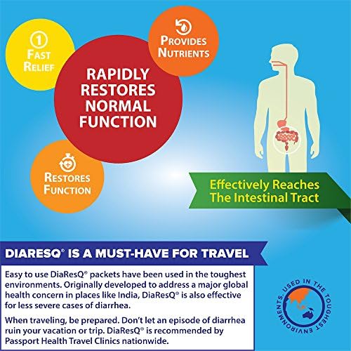DiaResQ Diarrhea & Immune Support Colostrum Drink Mix for Adults, 6 Ct, Rapid Recovery, Helps Restore Normal Intestinal Function, Vanilla Flavor - Image 4