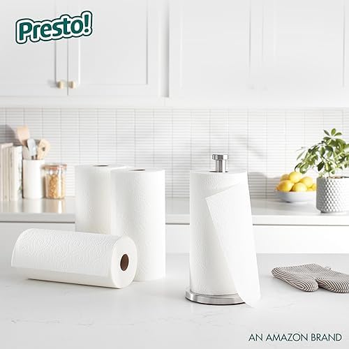 Amazon Brand - Presto! Flex-a-Size Paper Towels, 158 Sheet Huge Roll, 12 Rolls (2 Packs of 6), Equivalent to 38 Regular Rolls, White - Image 6