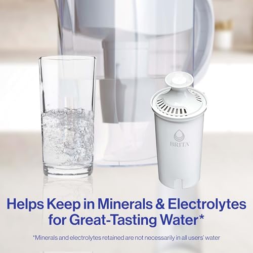 Brita Standard Water Filter for Pitchers and Dispensers, BPA-Free, Reduces Copper, Cadmium and Mercury Impurities, Lasts Two Months or 40 Gallons, Includes 2 Filters - Image 8