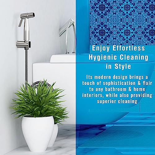 Premium Bidet Sprayer - Handheld Bidet Jet Spray for Toilet | Adjustable Water Pressure | Leak-Proof Stainless Steel Toilet Bidet Sprayer | Muslim Shower | Cloth Diaper Washer | Bathroom Bidet - Image 9