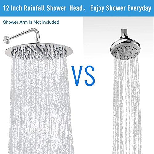 NearMoon Rain Shower Head, Ultra-Thin Design-Pressure Boosting, Awesome Some Experience, High Flow Stainless Steel Rainfall Head (12 Inch, Chrome Finish) - Image 6