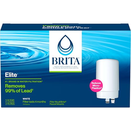 Brita Replacement Water Filter for Faucet Mount, Removes 99% of Lead, Sink Filtration System, White, 3 Count - Image 8