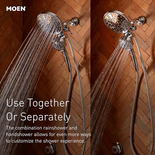 Moen Engage Chrome Magnetix 2-in-1 Combo Rain Showerhead with Detachable Handheld Shower Spray, Featuring Magnetic Docking System, 26009 - Image 5