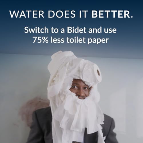 Bio Bidet SlimEdge Bidet Attachment for Toilet, Non Electric, Self Cleaning Dual Nozzles for Front and Rear Cold Water Wash, Adjustable Water Pressure, Ultra Thin Design, White - Image 6