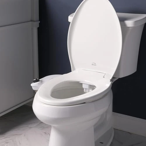 Bio Bidet SlimEdge Bidet Attachment for Toilet, Non Electric, Self Cleaning Dual Nozzles for Front and Rear Cold Water Wash, Adjustable Water Pressure, Ultra Thin Design, White - Image 8