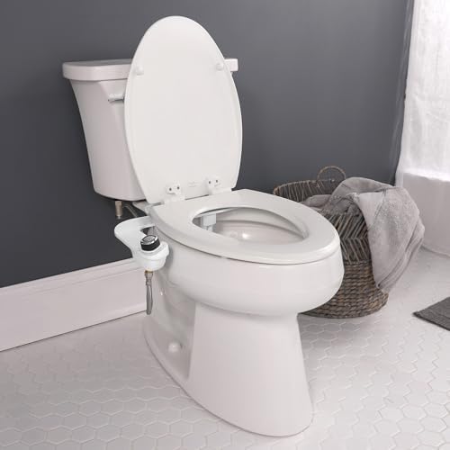 Bio Bidet SlimEdge Bidet Attachment for Toilet, Non Electric, Self Cleaning Dual Nozzles for Front and Rear Cold Water Wash, Adjustable Water Pressure, Ultra Thin Design, White - Image 9