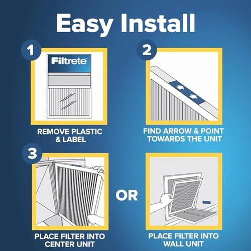 Filtrete 24x24x1 AC Furnace Air Filter, MERV 12, MPR 1500, CERTIFIED asthma & allergy friendly, 3 Month Pleated 1-Inch Electrostatic Air Cleaning Filter, 2-Pack (Actual Size 23.81x23.81x0.78 in) - Image 3