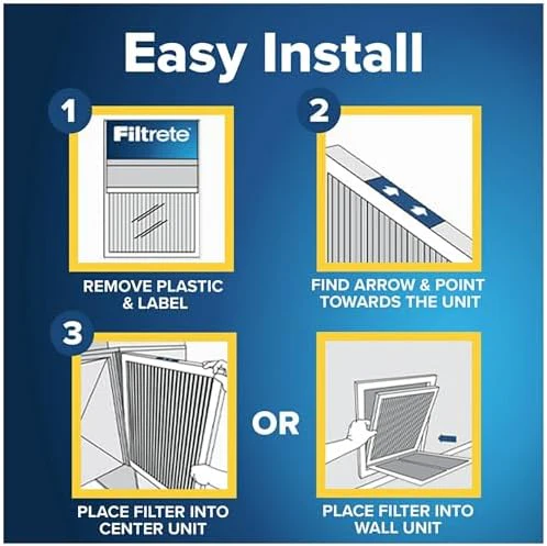 Filtrete 12x12x1 AC Furnace Air Filter, MERV 13, MPR 1900, Premium Allergen, Bacteria & Virus Filter, 3-Month Pleated 1-Inch Electrostatic Air Cleaning Filter, 2-Pack (Actual Size 11.81x11.81x0.78 in) - Image 3
