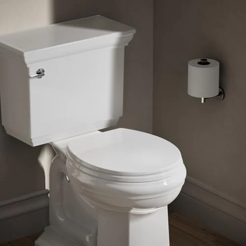 Kohler 20111-0 Brevia Round Toilet Seat, with Grip-Tight Bumpers, Quiet-Close Seat, Quick-Attach Hardware, White - Image 2