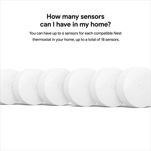 Google Nest Temperature Sensor- That Works with Nest Learning Thermostat and Nest Thermostat E - Smart Home, White - Image 10