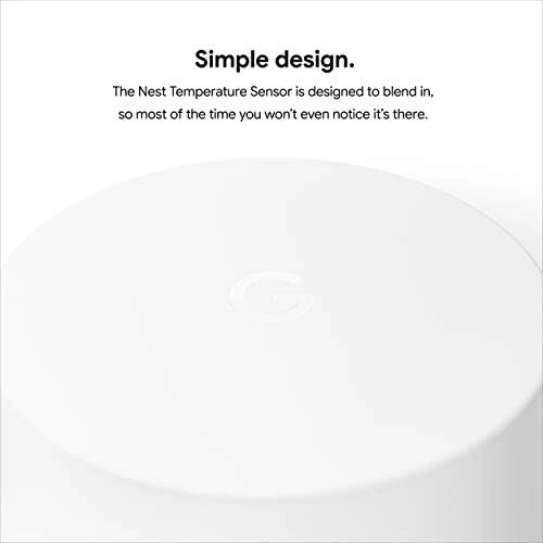 Google Nest Temperature Sensor- That Works with Nest Learning Thermostat and Nest Thermostat E - Smart Home, White - Image 11