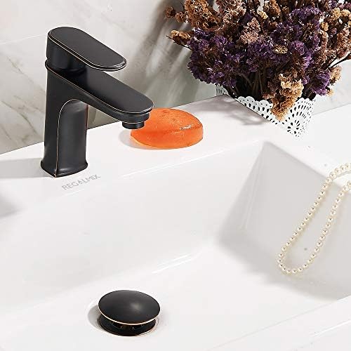 Bathroom Sink Drain, Vessel Sink Pop Up Drain With Detachable Basket Stopper,Anti-Explosion And Anti-Clogging Drain Strainer, Sink Drain Assembly Without Overflow Oil Rubbed Bronze, REGALMIX RWF082C - Image 7